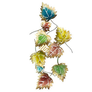 High Quality Luxury Modern Pastel Color Electric Format 2025 Hot Selling Metal <b>Leaf</b> Shape Wall <b>Art</b> Decorative Hanging Item - Product Image 4