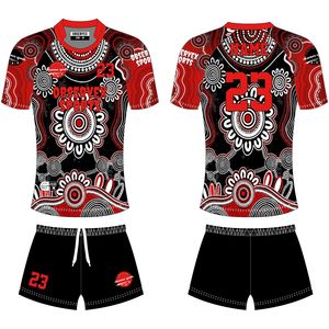 OEM de alta calidad de impresión por sublimación Rugby fútbol nacional Jersey personalizado nombre del equipo ropa deportiva uniforme - Product Image 1