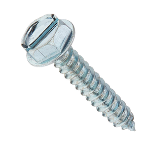 Viti autofilettanti a flangia esagonale con scanalatura, zincate bianco-azze, M6-M14 4.8 X 1.6, <span class=keywords><strong>senza</strong></span> rondella, viti di sicurezza - Product Image 1