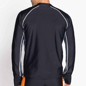 Chemises de compression sur mesure de couleur unie simple et unie Offre Spéciale chemises de compression de vêtements de sport par sublimation Rush Guard - Product Image 3