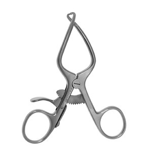 Retractor de acero inoxidable alemán de alta calidad Jansen, tornillo de ajuste manual, 3x3 puntas romas y afiladas - Product Image 2