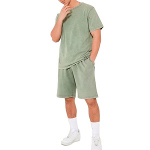 Conjunto de Camiseta y Pantalones Cortos Casuales de Dos Piezas para Hombre, Ligero, Cómodo, Transpirable y Ecológico para Gimnasio y Deportes - Product Image 4