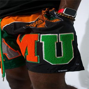 Florida A & M University Famu Pantalones cortos para hombre Chenille Bordado Outclass Quality - Product Image 3