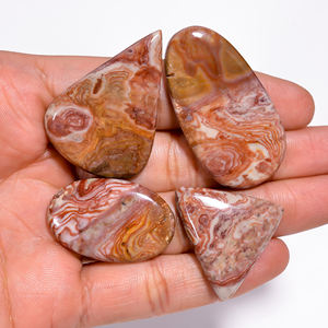 Jaspe Rojo Natural de Primera Calidad, Corte Radiante, 1116 Quilates, 33x21 51x31 mm, Cabujón Pulido para Joyería, Corte Ovalado y Pera - Product Image 2