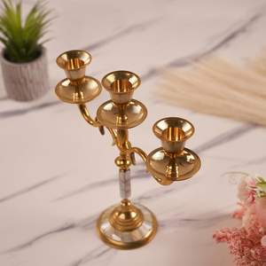 เชิงเทียนอะลูมิเนียมหล่อขึ้นรูปทำมือ ประดับมุกอย่างหรูหรา ของตกแต่งบ้านสุดหรู สำหรับตกแต่งบ้านในเทศกาลคริสต์มาส - Product Image 3