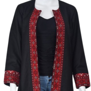 Nueva moda para mujer de talla grande prendas de vestir exteriores chalecos logotipo personalizado bordado pesado largo estilo Vintage abrigos transpirables - Product Image 2