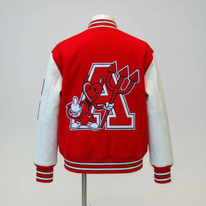 Veste de sport d'hiver de haute qualité pour l'école / Veste universitaire personnalisée avec lettres brodées, impression personnalisée, pour homme, style baseball, coupe oversize - Product Image 6