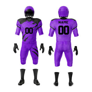 Custom American Football Uniform Set Sublimated Jersey Pants OEM Breathable Team Sports Wear Wholesale - Product Image 4