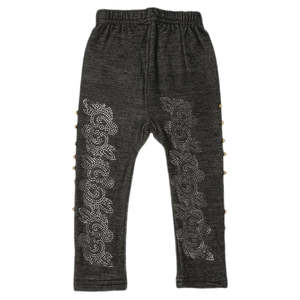 Girls Denim Stone <b>Tight</b> Black <b>B</b> - Product Image 1