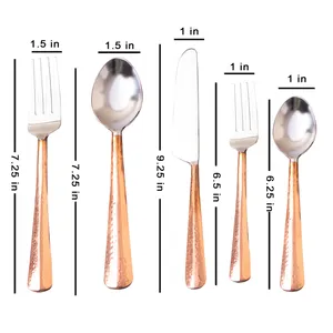 Kitchen Top Decorative Stainless Steel Metal Cutlery <b>Set</b> Manufacturer And Exporter New Design Metal <b>Flatware</b> <b>Set</b> Manufacturer - Product Image 5