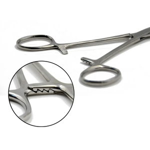 Venta al por mayor precio barato Mini Forester Allis fórceps ranurado cuerpo Piercing herramientas Piercing fórceps de alta calidad - Product Image 1