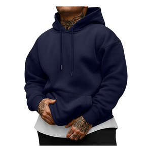 Personnalisable Polyester/Coton Hiver Teint Uni Tech Sportif Blanc Doux Poids Léger Unisexe Pull à Capuche - Product Image 4