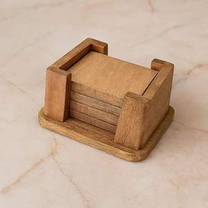 Posavasos Ecológico de Madera Hecho a Mano Estilo Bohemio con Diseño Personalizable para Hogares Modernos y Restaurantes a Precio de Mayoreo - Product Image 2