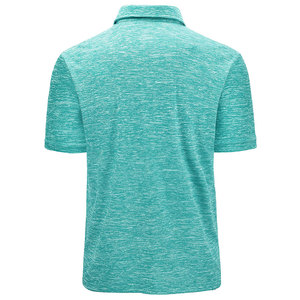 Cómoda camiseta de gran tamaño para Polo para hombre, tela de lona de patrón sólido, transpirable y de etiqueta privada, venta en línea - Product Image 3