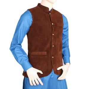 Chaleco de terciopelo para hombre - Marrón - Product Image 1