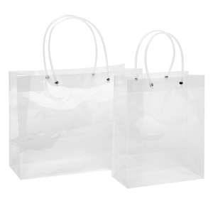 Bolsa de Compras de Plástico Transparente con Superficie de Espejo y Asa Tubular - Product Image 5