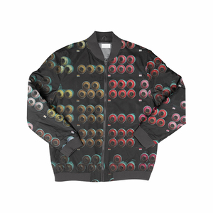 Chaqueta Bomber Impermeable y Transpirable con Cuello Alto y Logotipo Frontal Personalizado para Hombre, Diseño de Última Moda, Cierre Completo, Tallas Grandes, Informal de Invierno - Product Image 1