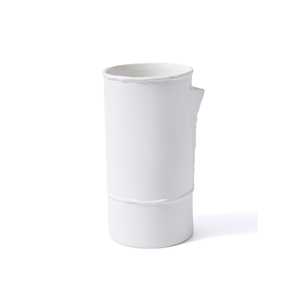 Licia Vase en céramique blanche 19x16x31 cm Vase en porcelaine - Product Image 1