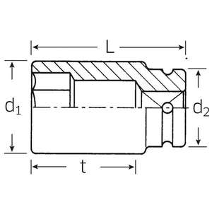 Llaves de Impacto Stahlwille de 3/4'' de Largo Alcance con Diámetro Reducido, Categoría de Producto Premium - Product Image 2