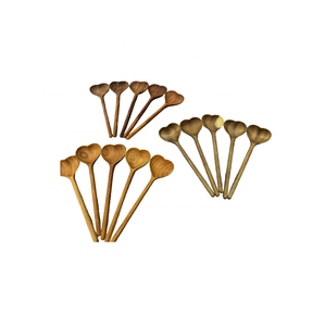 High Quality 17cm Bamboo Soup Spoons Flatware Spoon Kitchenware Tableware for Coffee & Food <b>Party</b> Wedding Craft Gift <b>Set</b> - Product Image 4