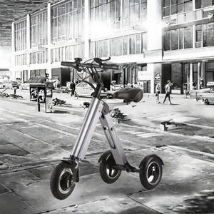 รถสามล้อไฟฟ้าพับได้ น้ำหนักเบา พกพาสะดวก 36v มอเตอร์ไร้แปรงถ่าน โครงอะลูมิเนียมอัลลอยด์ สกู๊ตเตอร์ 3 ล้อ แบตเตอรี่ลิเธียม ตัวถังเปิด - Product Image 4