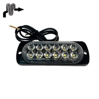 Voyant d'avertissement de voiture flash 12-24V, 12 lumières stroboscopiques LED avion rouge vert, lumière stroboscopique de sécurité blanche pour camion sur le toit