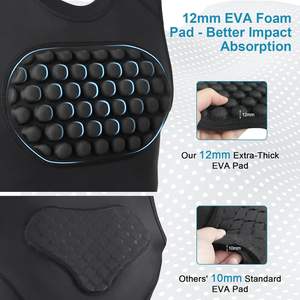 Protector de pecho de boxeo y protector de cuerpo Protector de cintura de pecho para protección de Muay Thai y Taekwondo - Product Image 3