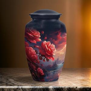 Urnas de Cremación Clásicas de Alta Demanda para Cenizas de Adultos con Bolsa de Terciopelo, Hermoso Diseño Floral, Precio de Mayoreo, Urnas Funerarias - Product Image 4