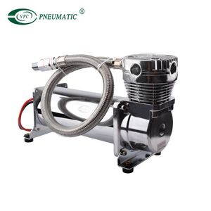 Compresseur d'air miniature chromé pour suspension pneumatique de voiture DC12V 200PSi - Product Image 6