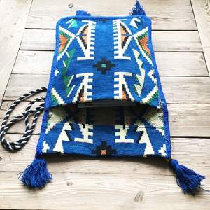 Alforja Oriental con estampado auténtico, azul Anatoliano - Product Image 3