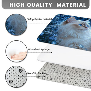 Custom Printed Bath <b>Mat</b> <b>Bathroom</b> Rug <b>Set</b> for <b>Bathroom</b> Non-Slip Shower Curtain Bath <b>Mat</b> - Product Image 4