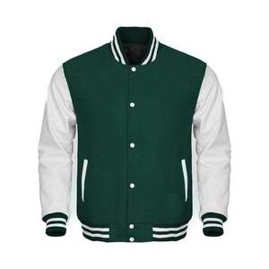Meilleures ventes OEM de veste Letterman coupe-vent pour hommes avec col montant - Product Image 1