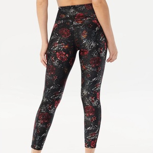 Hot New femmes taille haute Gym Leggings haute qualité respirant Fitness Yoga vêtements décontracté entraînement poches tricoté tissu - Product Image 3