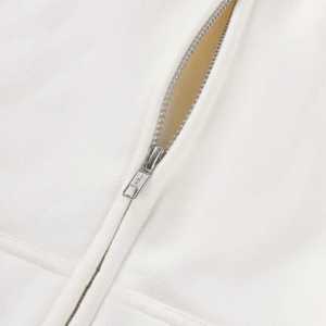 Sweat à capuche zippé pour hommes à la mode Sweats à capuche unis et vierges Vente en gros en vrac Streetwear en coton avec marque privée pour hommes Usine OEM - Product Image 2