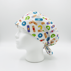 Gorro de Enfermería 100% Algodón para Mujer, Gorro de Uniforme de Hospital con Estampado de Dibujos Animados, Forro de Satén, con Logotipo Personalizado - Product Image 5