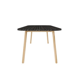 โต๊ะอาหารสี่เหลี่ยมผืนผ้ากระจกด้านบน (lco/016/007) - Product Image 3