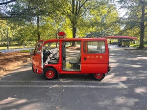 1992 Suzuki รถดับเพลิงระบบ PA ไซเรนรถเกียร์อัตโนมัติ3สูบพวงมาลัยซ้าย