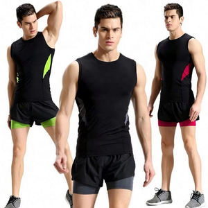 Logo personnalisé pour hommes Gym Athletic Active Wear 100% Polyester Shorts de course pour hommes - Product Image 6
