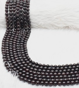Hot Trending Reddish Brown Garnet 8mm Round <b>Beads</b> Natural Healing <b>Crystals</b> for Meditation Jewelry Making - Product Image 3