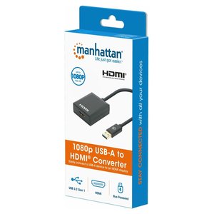 Câble adaptateur vidéo IADAP USB3 HDMIM noir 153690 Adaptateurs et connecteurs de haute qualité - Product Image 2