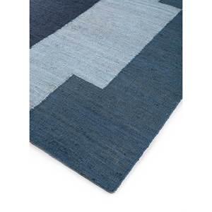 Alfombras de Yute y Cáñamo Tejidas Planas Azules Daaira Pdjt-384 para Uso Doméstico con Patrón Abstracto - Product Image 2
