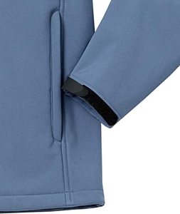 Veste Softshell pour homme, utilisation en extérieur, fabrication sur mesure OEM, col montant, imperméable, coupe-vent - Product Image 5