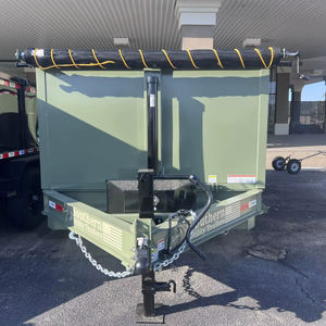 Remolque Volquete Hidráulico Nuevo de 7 x 16 x 4, Color Verde Musgo, con Doble Freno Eléctrico, Capacidad de Carga Máxima de 200 kg, Tamaño OEM de 5.2 m x 3.5 m x 2 m - Product Image 1