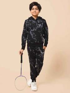 Sudadera con capucha y logotipo personalizado para bebé, pantalones con puños acanalados y pantalones, chándal para niños en edad adolescente - Product Image 3