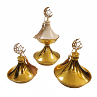 Petite table de service d'intérieur élégante en métal, forme dôme, légère, durable, réutilisable, décoration antique, pour le monde entier, Ramadan, Aïd