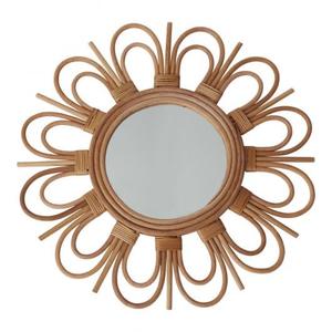 Espejos de pared con marco de ratán natural hechos a mano para el hogar, sala de estar, entrada o baño, elementos decorativos de pared - Product Image 2