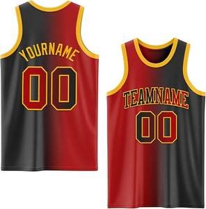 เสื้อบาสเก็ตบอลของผู้ชายเสื้อบาสเก็ตบอลแห้งเร็ววินเทจชุดตาข่ายระบายอากาศ - Product Image 5