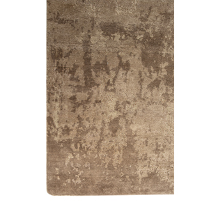 Uvenuti Abstract Pattern Beige & <b>Brown</b> Hand Knotted <b>Wool</b> & Bamboo Silk Rug for Home-LRB-5027 - Product Image 4