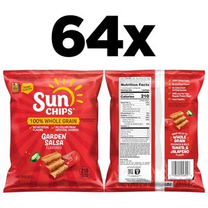 SunChips Chips de Cereales Integrales 100%, Salsa de Jardín, Bolsas de 1.5 oz, Paquete de 64 - Product Image 2