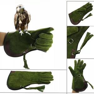 Gran oferta, guantes de cuero reforzado de 60cm para manejo de animales, guantes de soldadura transpirables a prueba de mordeduras para protección contra mordeduras de perros - Product Image 6